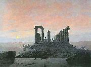 Caspar David Friedrich Der Tempel der Juno in Agrigent) oil painting artist